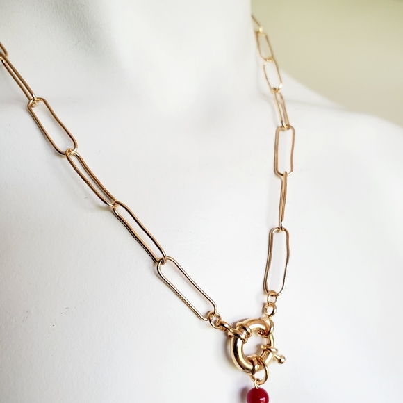 Boho Asymmetric Rough Pearl Necklace - Gold change - Picture 5 of 12